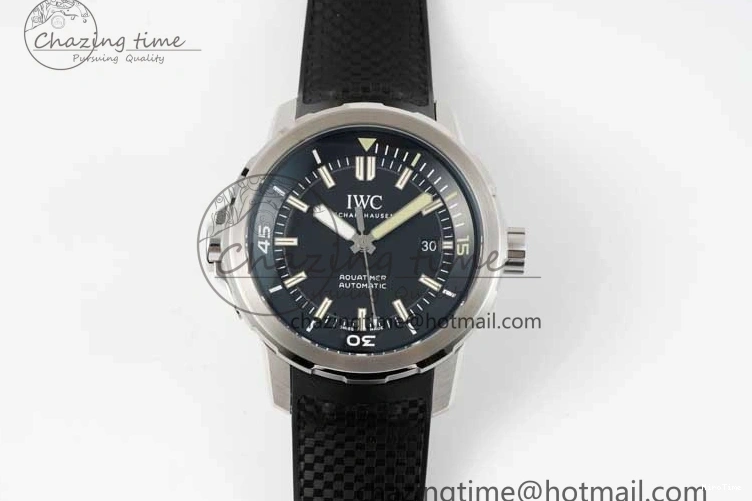 MIROTIME 0311 TechFriendly Aquatimer SS IW3290 RSF 1:1 Best Edition Black Dial on Black Rubber Strap A 7076